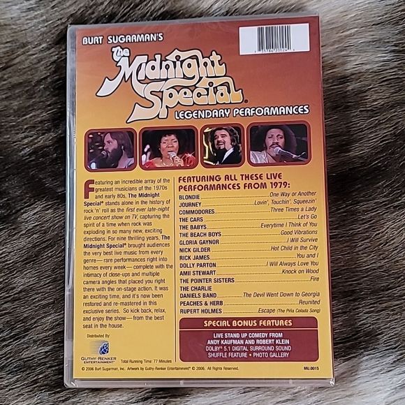 SEALED Burt‎ Sugarman's Midnight Special - Live On Stage 1979 (DVD 2006) - Picture 2 of 3